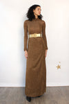George Halley Bronze Knit Maxi Dress XS/S