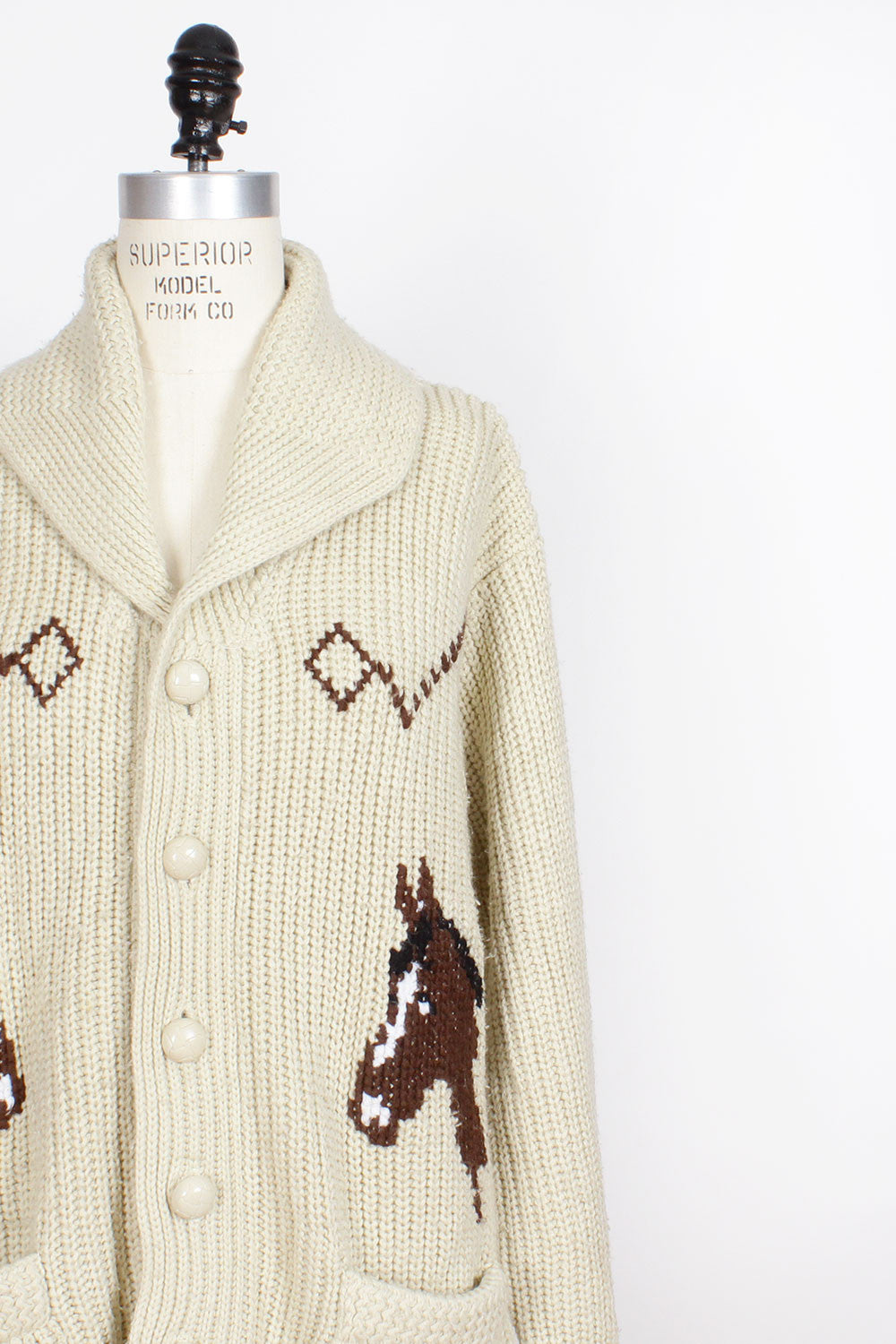 70s Horse Cardigan – OMNIA