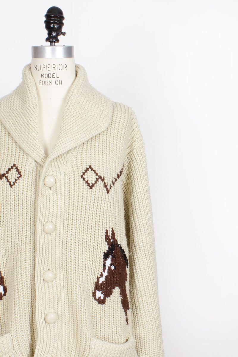 70s Horse Cardigan