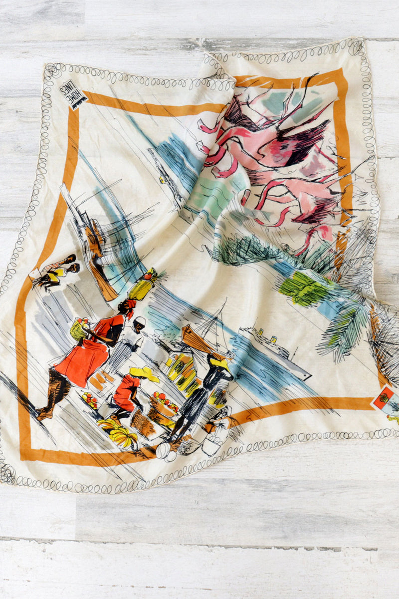 Island Life Silk Scarf