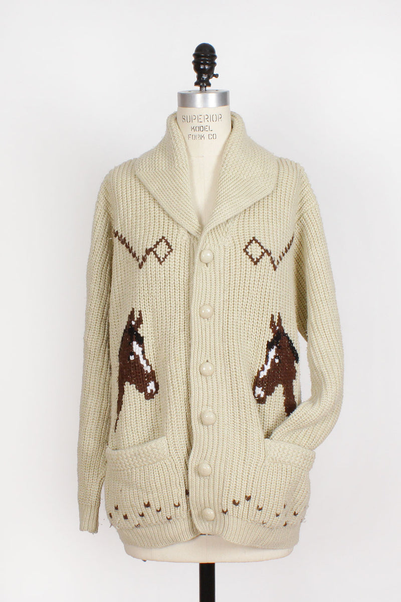 70s Horse Cardigan
