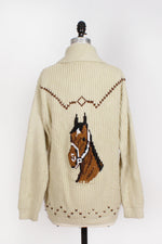 70s Horse Cardigan