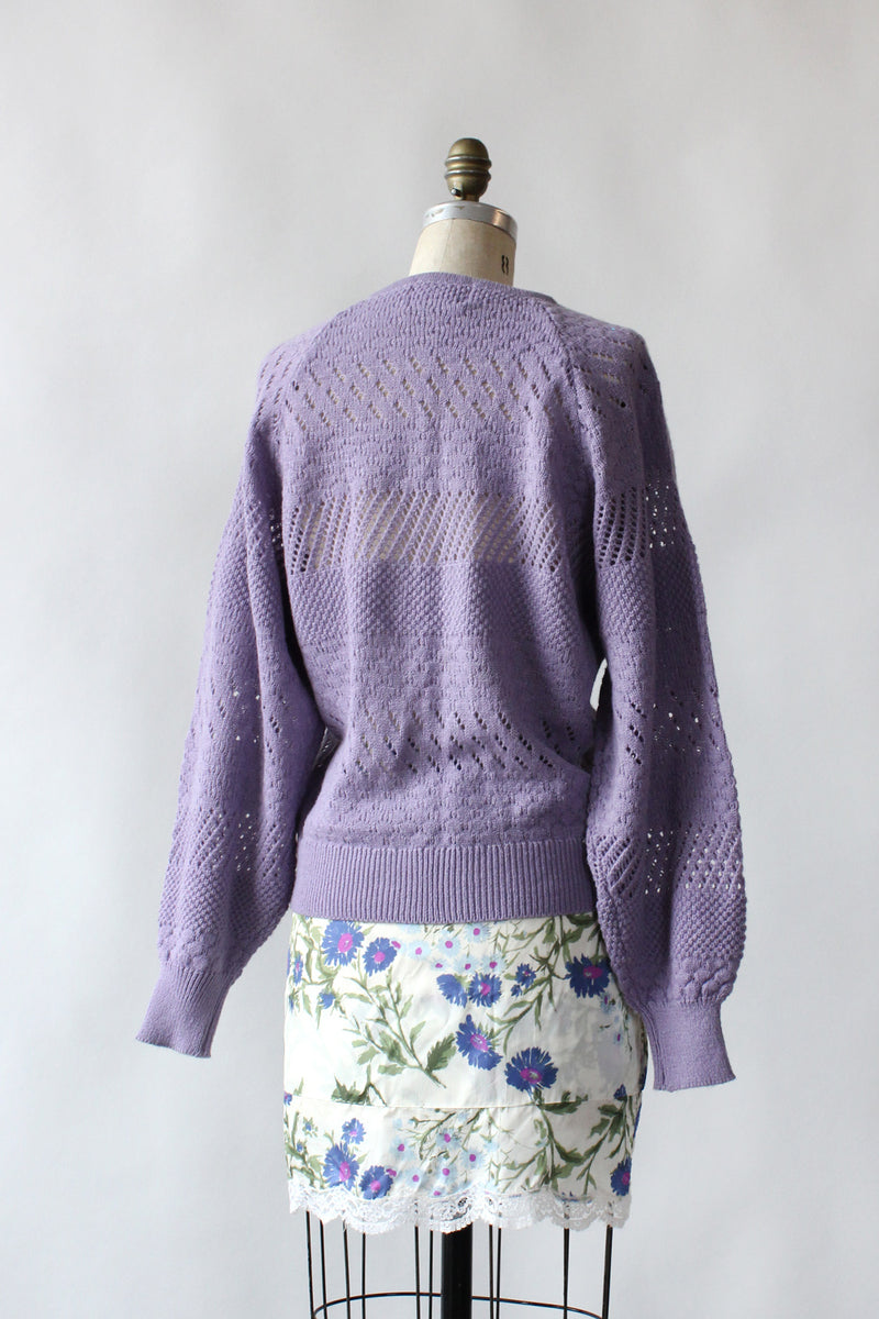 Wisteria Pointelle Cardigan L