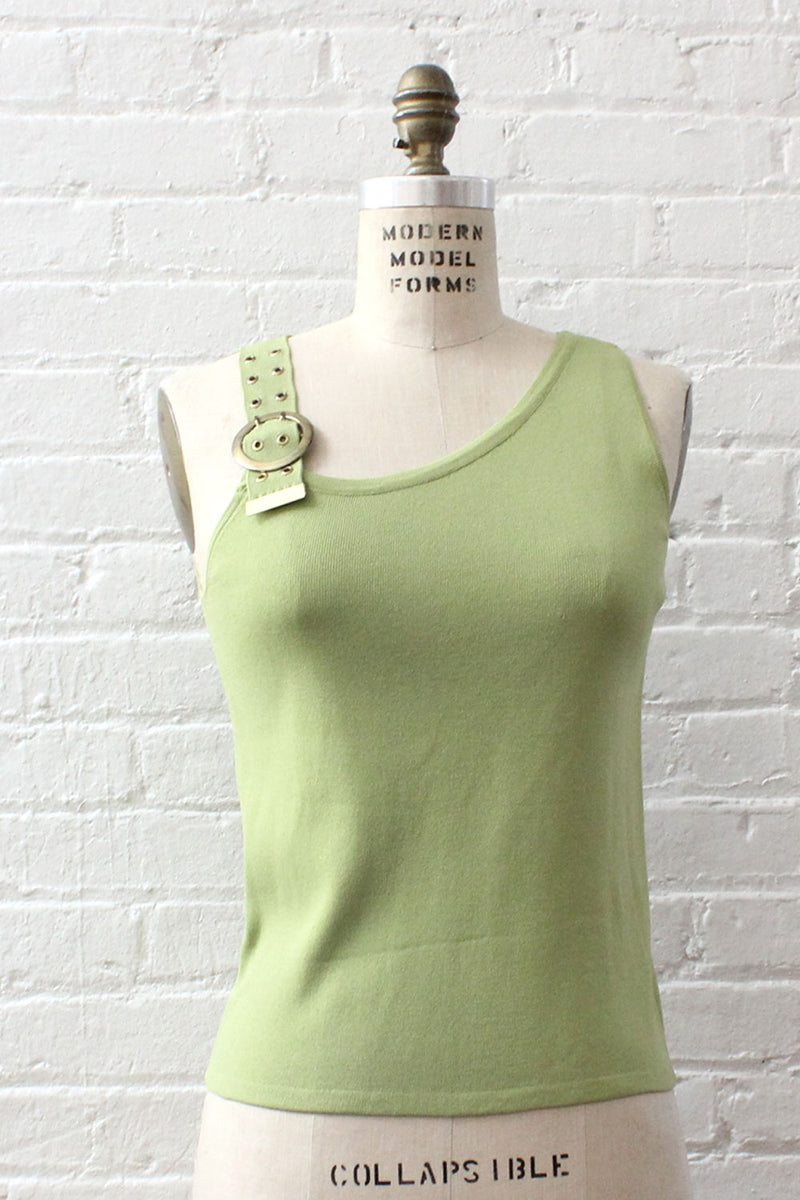 Lime Green Buckle Tank M