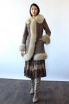 Mushroom Shearling Coat XS/S