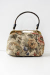 Antiqued Floral Handbag