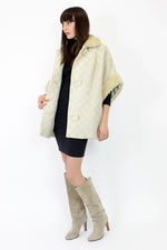 1960s cream cocoon coat