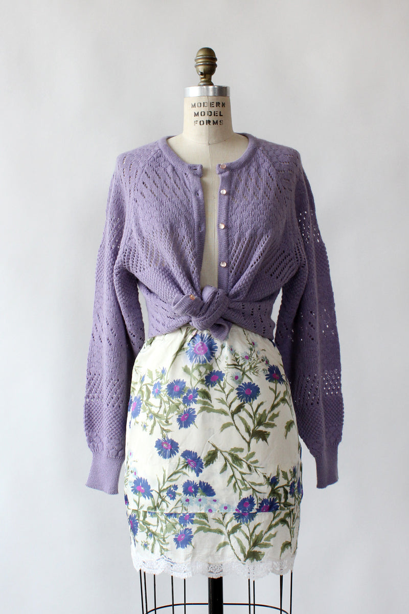 Wisteria Pointelle Cardigan L