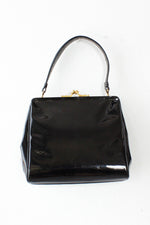 Dorian Black Patent Handbag