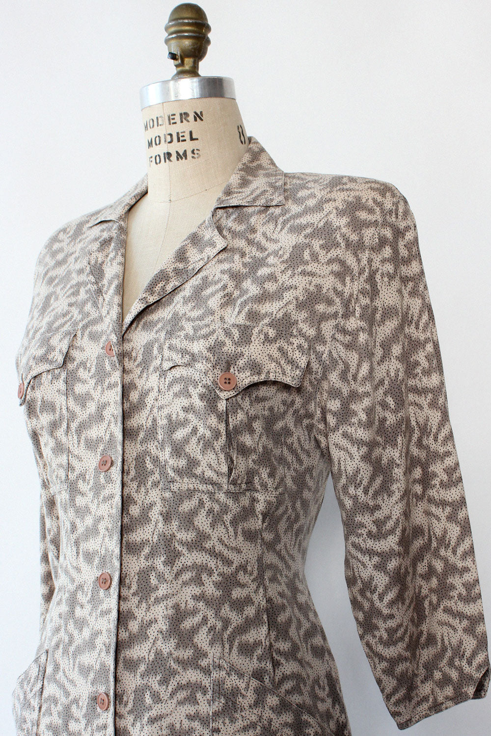 Stipple Silk St. Gillian Dress S