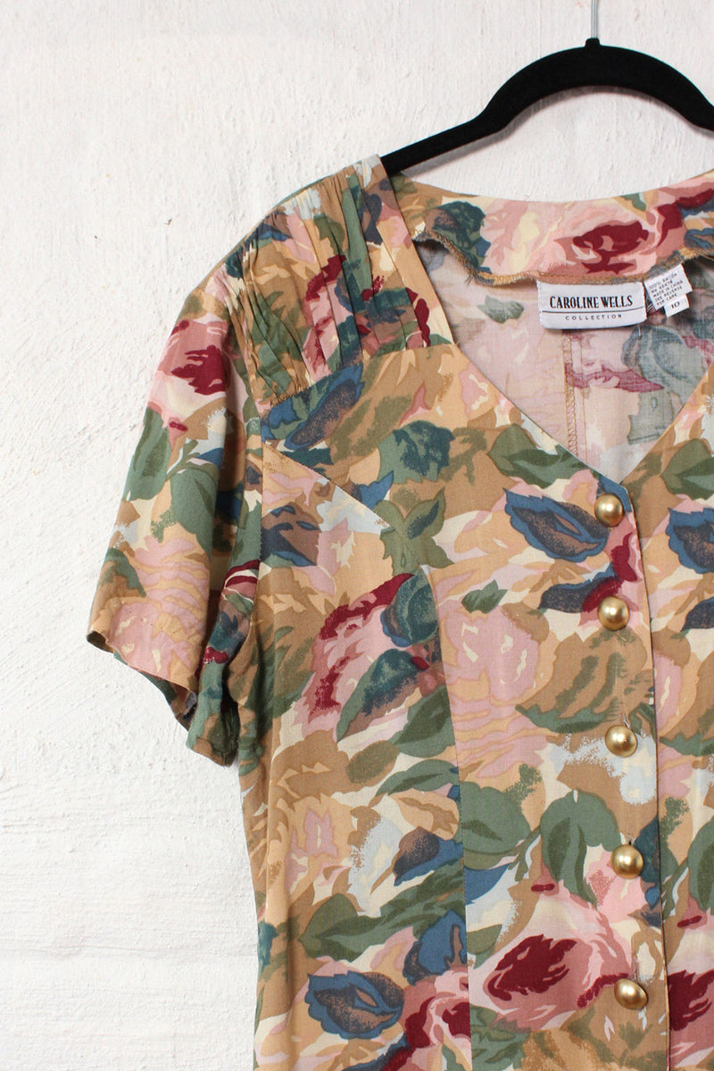 Watercolor Floral Romper M/L