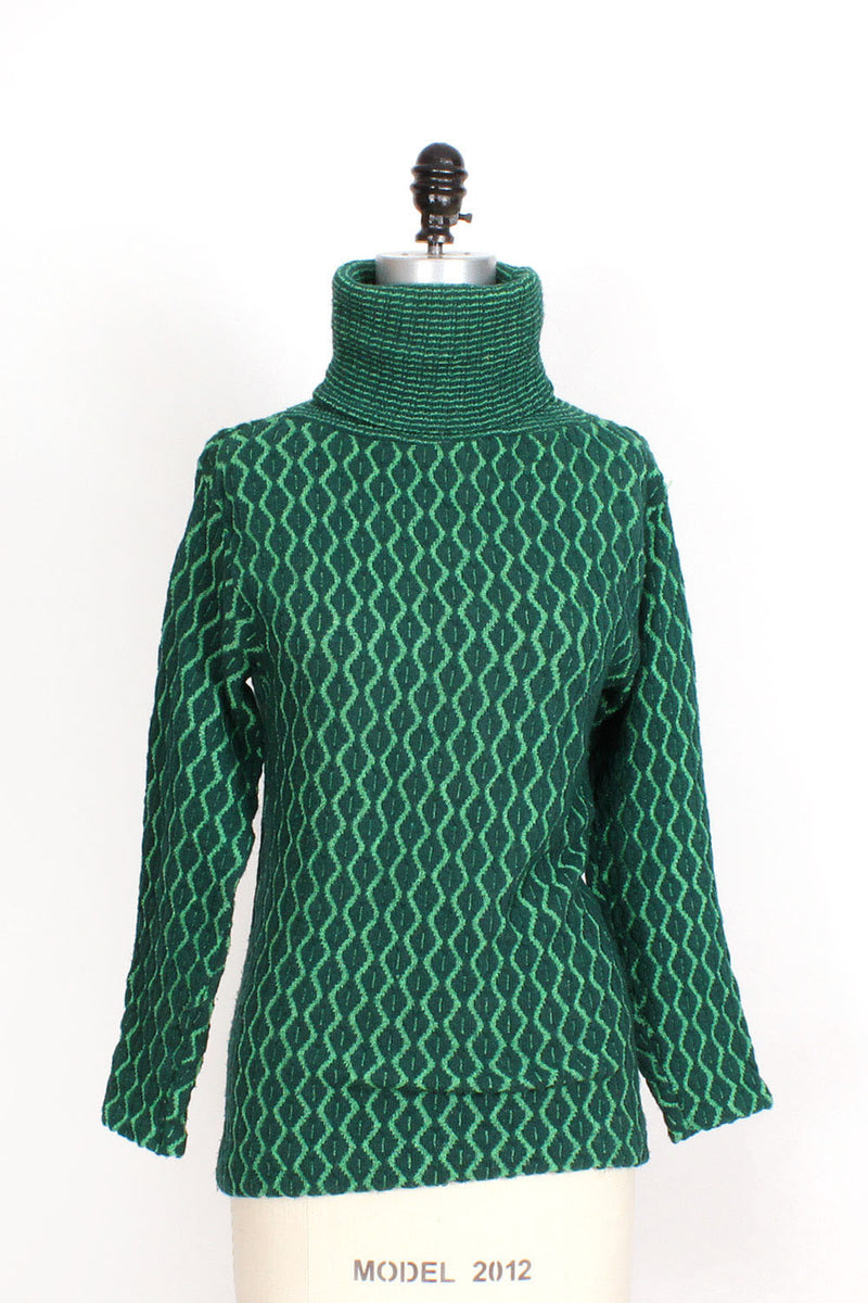 Diamond Knit Turtleneck M