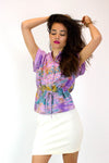 Lavender Resort Blouse S/M