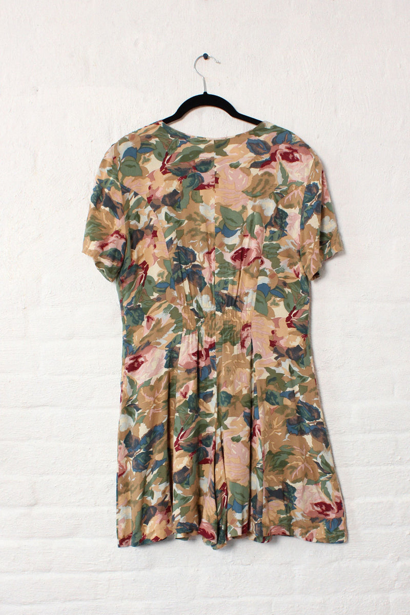 Watercolor Floral Romper M/L