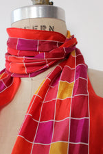 Cranberry Silk Sash Scarf