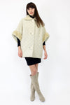 1960s cream cocoon coat