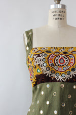 Embroidered Mirror Tunic Dress M