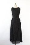 Lace-up Jacquard Maxi Dress M/L