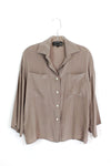 slouchy silk top S