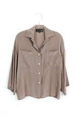 slouchy silk top S