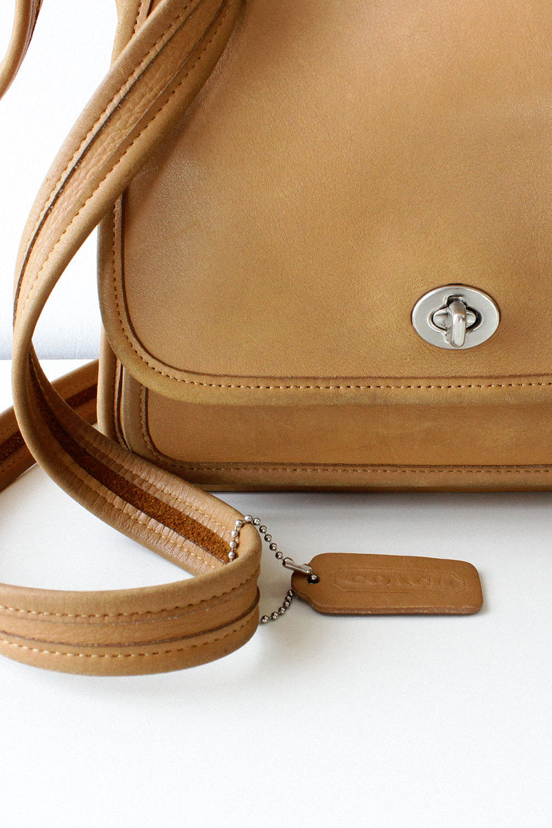 Tan Coach Satchel Bag