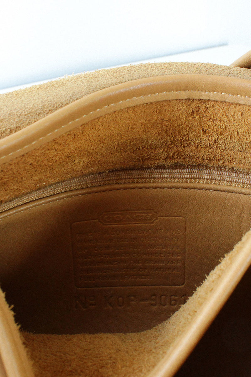 Tan Coach Satchel Bag