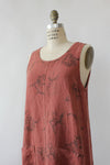 Terracotta Linen Jumper Dress S/M