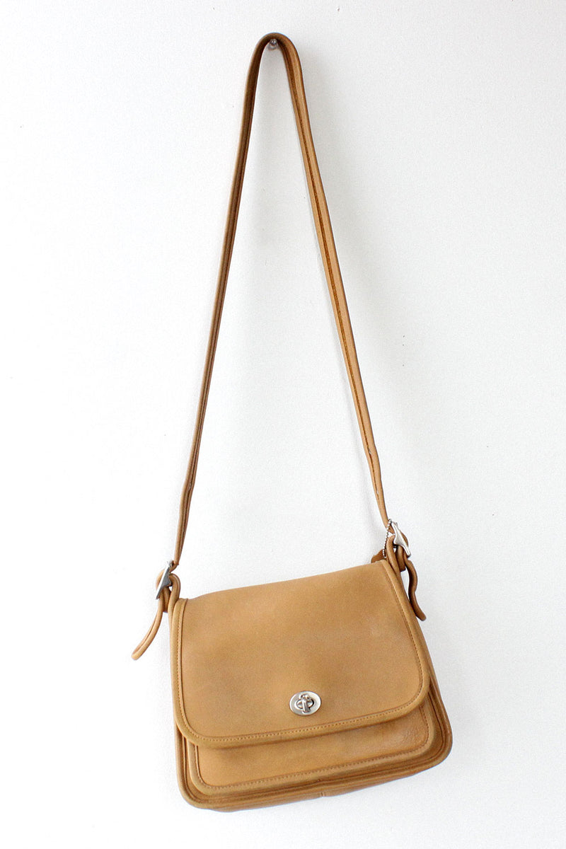 Tan Coach Satchel Bag