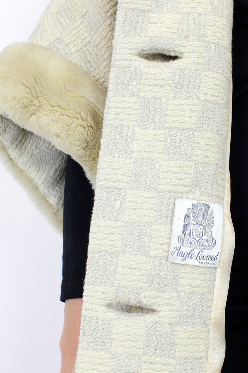 1960s cream cocoon coat