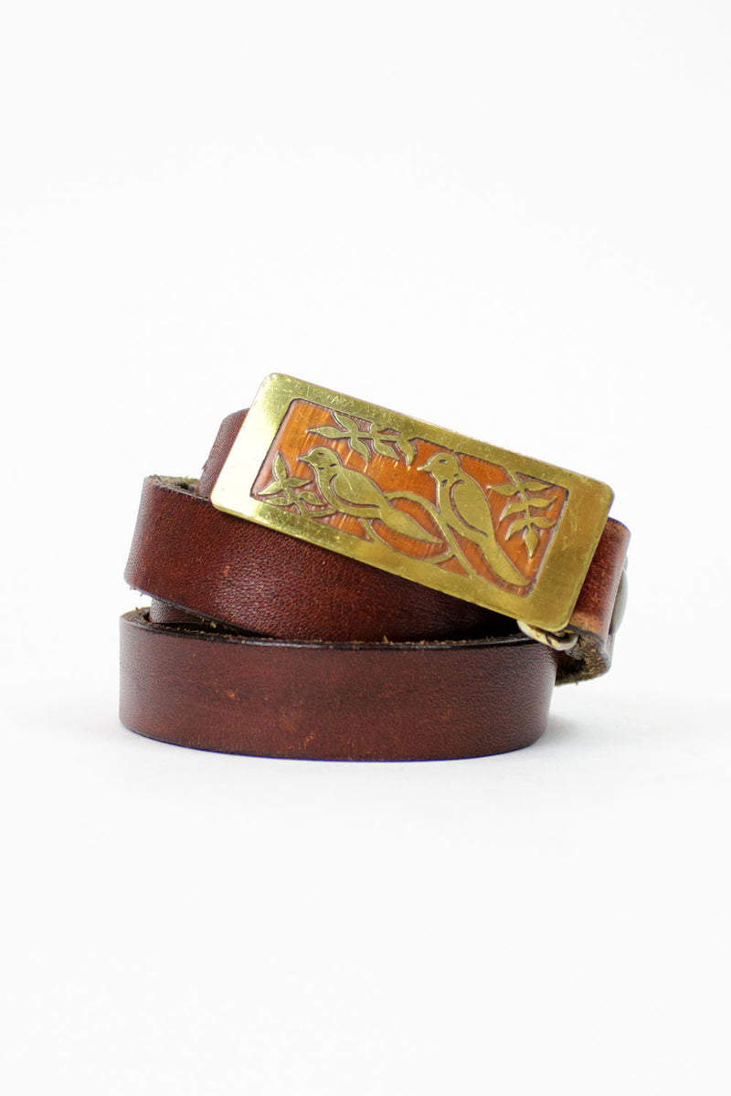 copper birds skinny belt S/M