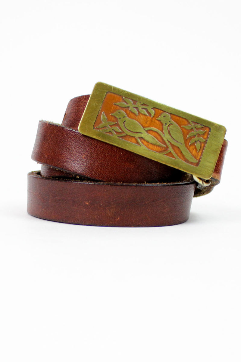 copper birds skinny belt S/M