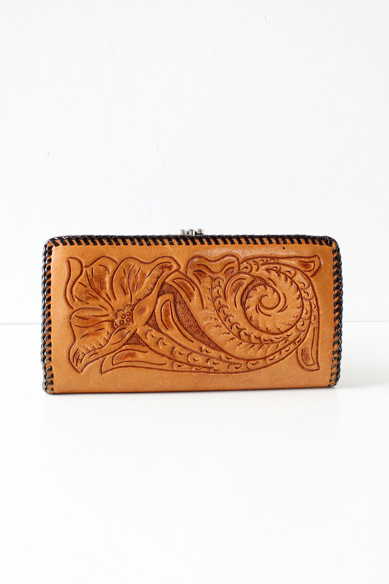 Tooled Leather 70s Wallet