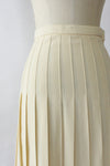 Cream Box Pleat Skirt S/M