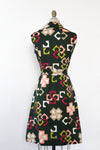 Ivy Geometry Button Dress L