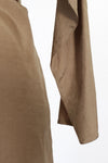 Tan Silk Shirtdress XS/S