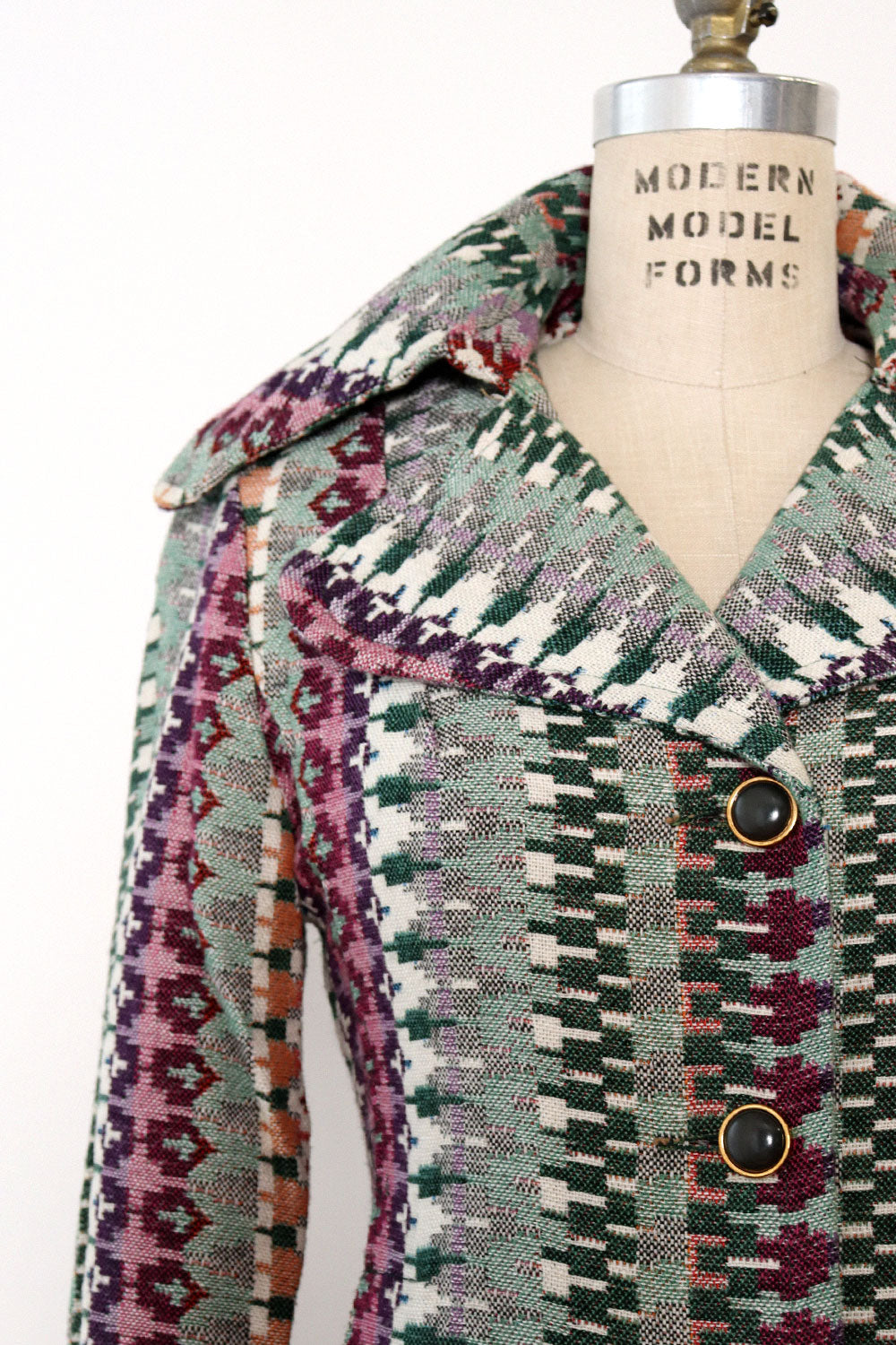 Zigzag Tapestry Coat S
