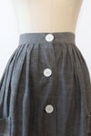 Chambray Apron Pocket Skirt S