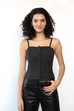 Charcoal Bustier Tank S/M