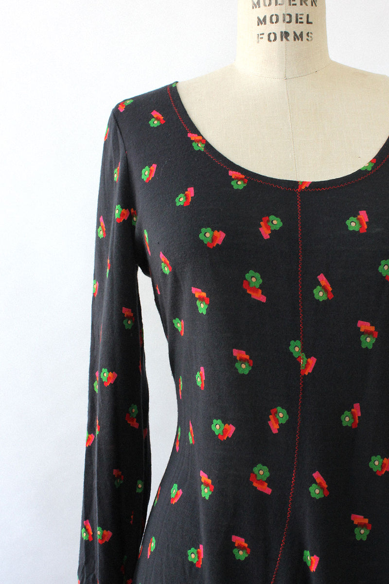 Flowerbox 70s Knit Dress M