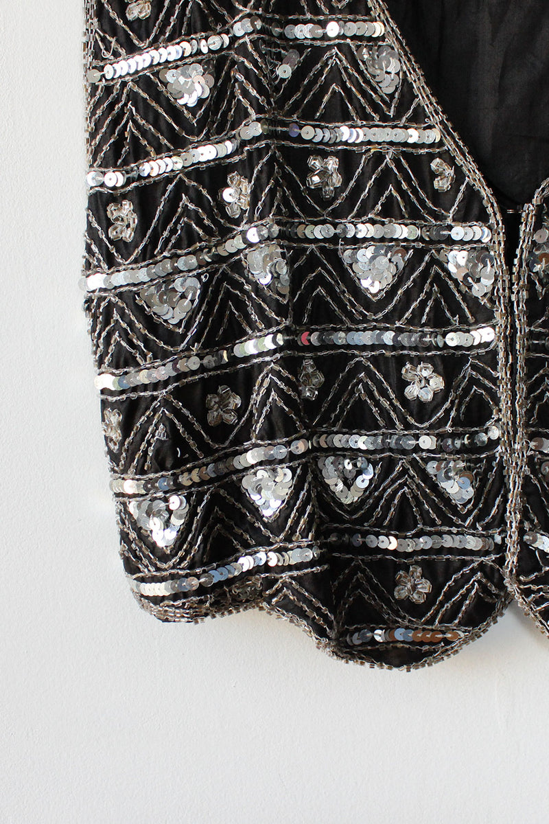 Ball Drop Beaded Vest