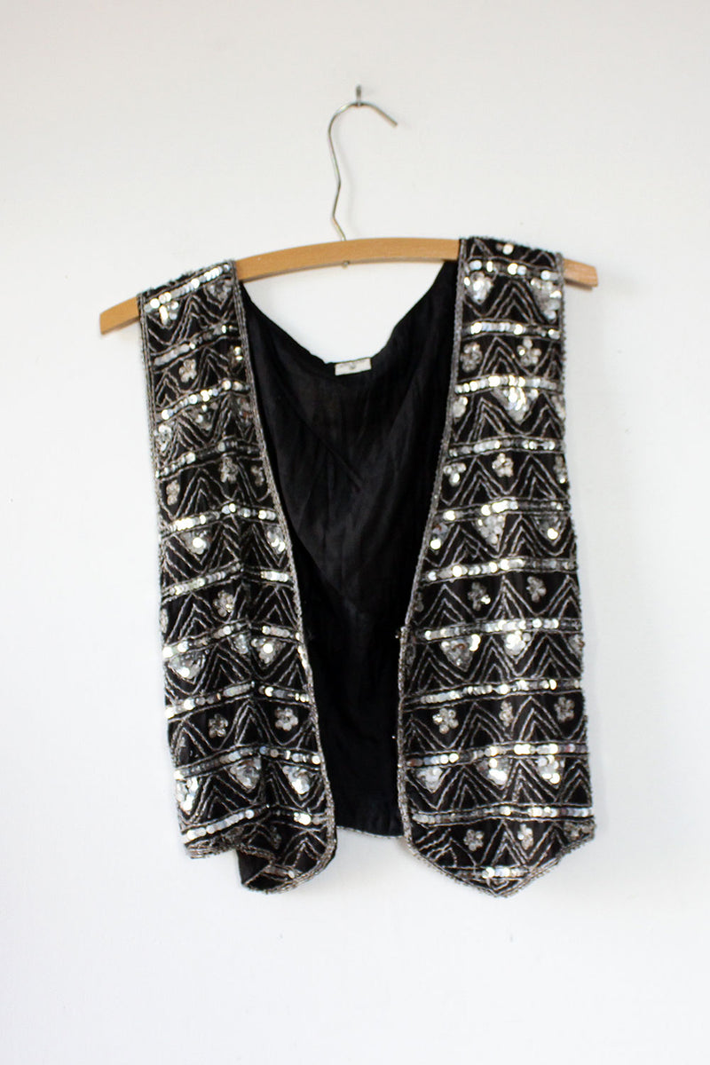Ball Drop Beaded Vest