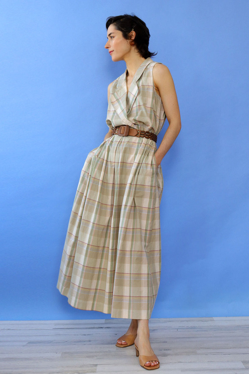 Bushwacker Sage Plaid Frontier Dress S/M