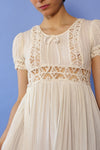 Beverly Paige Ivory Crochet Full Sweep Dress XS