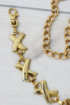 Gold XX Chain Belt