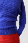 Ultramarine Tuck Stitch Sweater XS-M