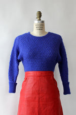 Ultramarine Tuck Stitch Sweater XS-M
