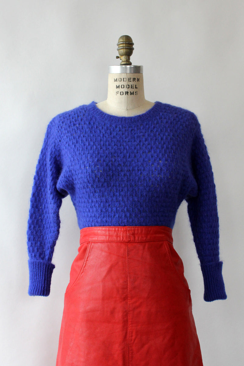 Ultramarine Tuck Stitch Sweater XS-M
