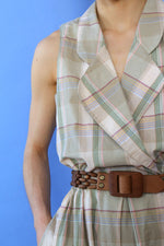 Bushwacker Sage Plaid Frontier Dress S/M
