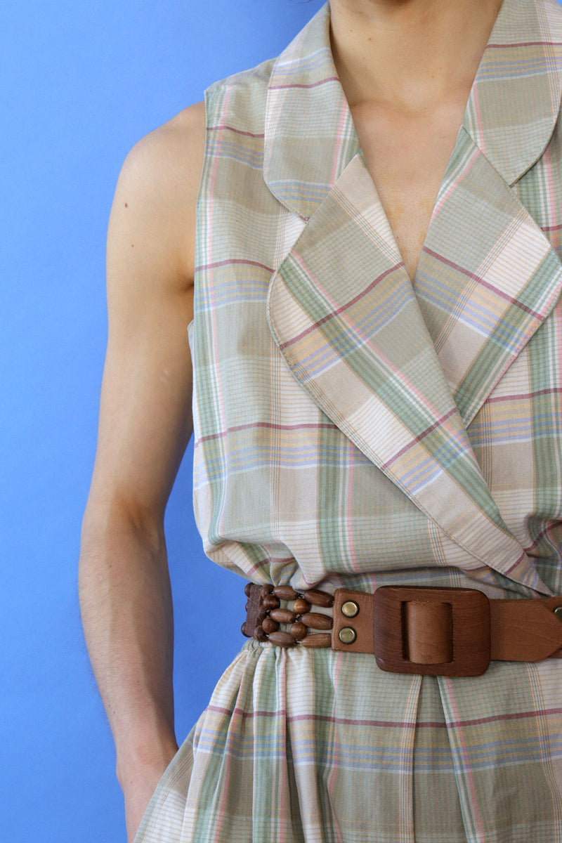 Bushwacker Sage Plaid Frontier Dress S/M