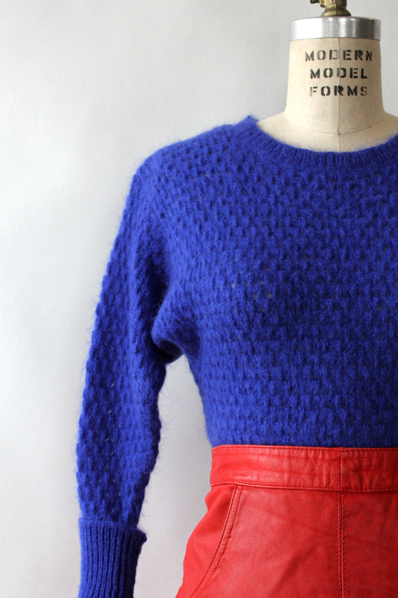 Ultramarine Tuck Stitch Sweater XS-M
